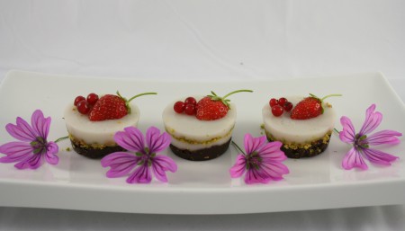 Mignon alla crema di mandorle e al sentor di lavanda