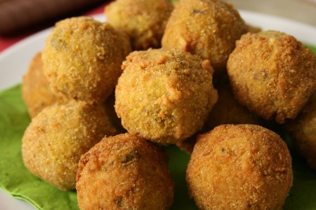Polpette di miglio con curcuma