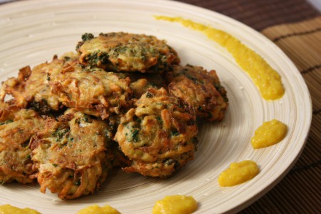 Polpette di verdure speziate con salsa al  mango